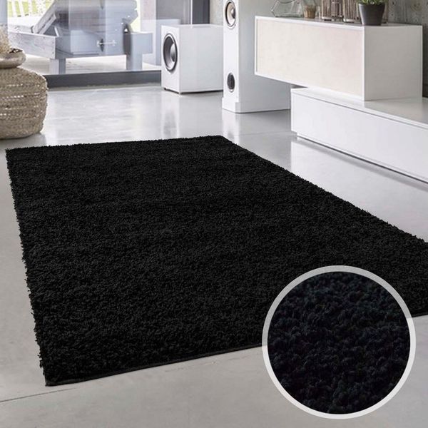 Carpet City Hochflor-Teppich Shaggi uni 500, rechteckig, Höhe: 30 mm, Läufer, Shaggy, Uni, Langflor, weich, Wohnzimmer, Schlafzimmer, Kinder
