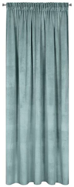 Design91 Vorhang Samtvorhänge 140x270 cm 135x300 cm (1 St), Kräuselband, blickdicht, Samt, Wohnzimmer Tunnelzug
