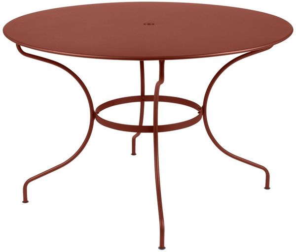 Opéra+ Outdoor-Tisch rund Ø117 cm Ockerrot
