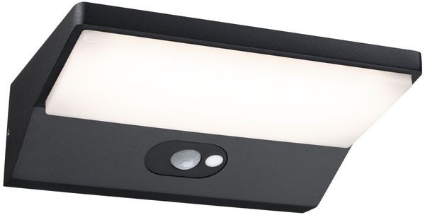 Paulmann No. 94335 Solar Wandleuchte IP44 dunkelgrau 3,4W 3000K Bewegungsmelder