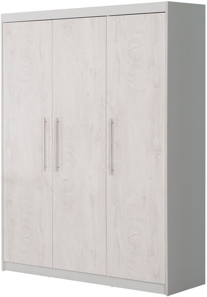roba Kinderkleiderschrank 3-türig 'Maren 2' - Drehtürenschrank - Lichtgrau / Weiß