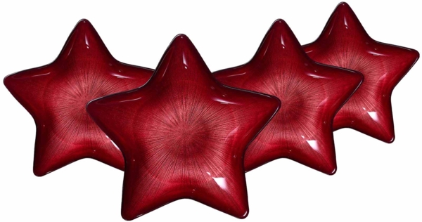 Ritzenhoff & Breker Starlight Teller ø 29 cm 4er Set - Rot