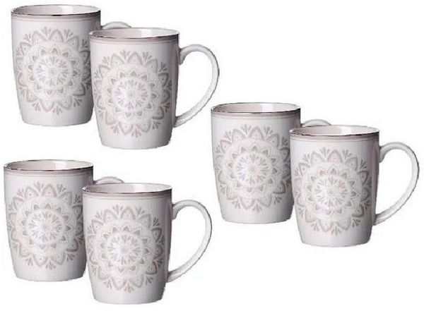 Ritzenhoff & Breker Becher Ritzenhoff & Breker Valencia Becher 350ml 6er Set, Steinzeug