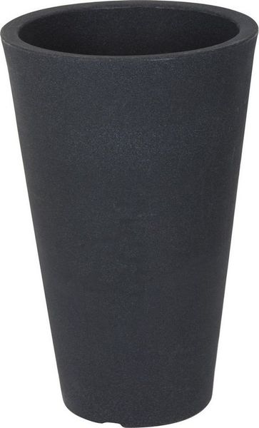 Spetebo Blumentopf Blumenkübel anthrazit - KONISCH - 70x40 cm (Stück, 1 St, Pflanztopf), Konischer Blumentopf ca. 70x40 cm in anthrazit