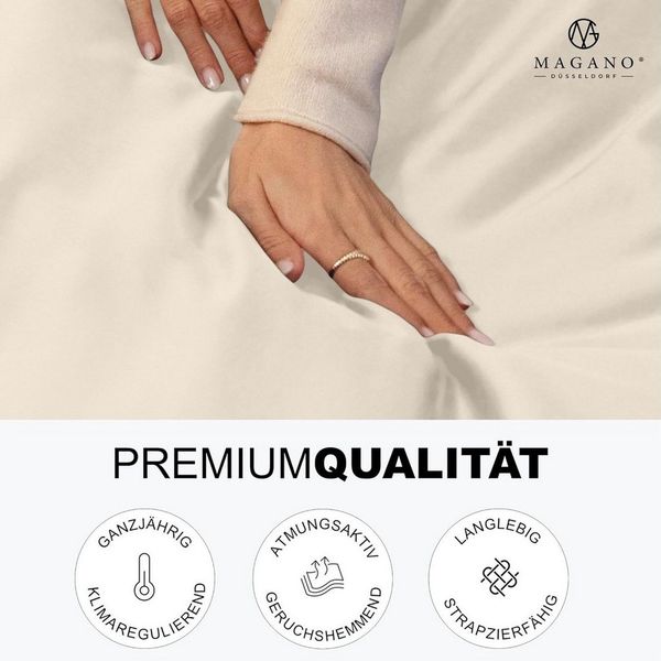 MAGANO Spannbettlaken Premium Bettlaken, Gummizug: rundum, Ultra weich, Knitterarm, Hypoallergen