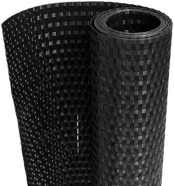 vidaXL Balkon-Sichtschutz Schwarz 500x80 cm Poly Rattan 156301 Bild 2