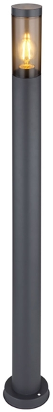Stehleuchte, IP44, rauchig, anthrazit, E27, H 110cm