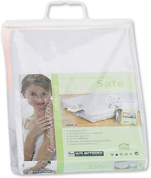 f.a.n. Safe – wasserdichte Matratzenschutzauflage, aus weichem Baumwoll-Frotte, wasserdicht, Größe: 90 x 190 cm
