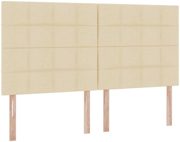vidaXL Bett mit LED-Lichtleisten mit Kopfteil Creme 180 x 200 cm Stoff 3372837 Bild 10