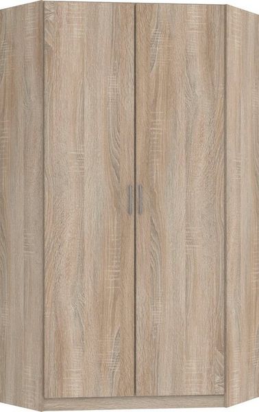 Eckschrank Bitburg Eckkleiderschrank 95x95cm Farbe: braun