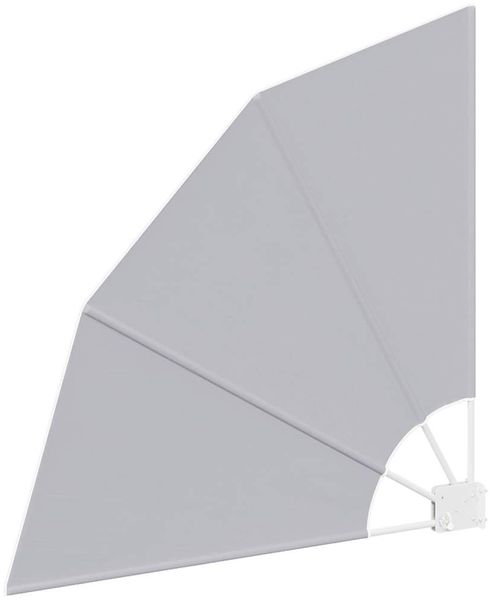 vidaXL Balkon Sichtschutz 115 x 115 cm Polyester Grau 42000941 Bild 4
