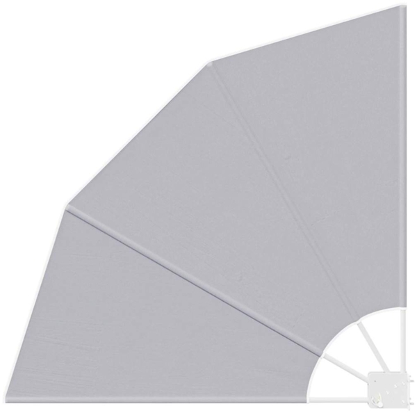 vidaXL Balkon Sichtschutz Grau 115 x 115 cm Stoff 42000941