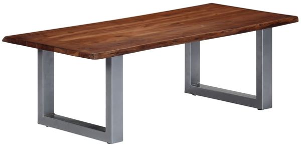 vidaXL Couchtisch mit lebenden Kanten 115x60x40 cm Massivholz Akazie 247828