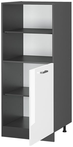 Herdumbauschrank R-Line Weiß Hochglanz 60 cm Vicco Bild 5