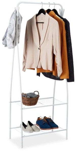 Kleiderständer mit 2 Ablagen
