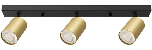 Braytron LED Deckenstrahler 3-flammig GU10 Schwenkbar 350 Grad Gold