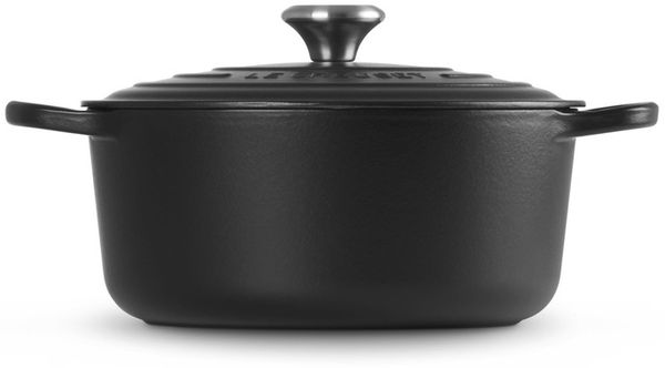 Le Creuset Signature Gusseisen-Bräter mit Deckel, Für alle Herdarten und Induktion geeignet, Rund, Schwarz, 26,0 cm, 5.3 Bild 5