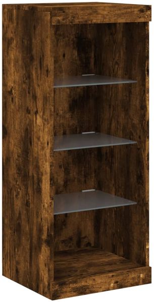 vidaXL Sideboards mit LED-Leuchten 3 Stk. Räuchereiche Holzwerkstoff 3209125 Bild 8