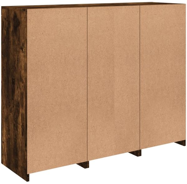 vidaXL Sideboards mit LED-Leuchten 3 Stk. Räuchereiche Holzwerkstoff 3209125 Bild 10
