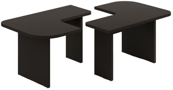Stilvolles Couchtisch-Set, Anthrazit, 90 x 35 x 45 cm | 100% melaminbeschichtete Spanplatte, 18 mm stark | Modernes Design