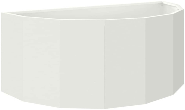 vidaXL Pflanzkübel Weiß 90 x 45 x 35 cm Stahl 883690