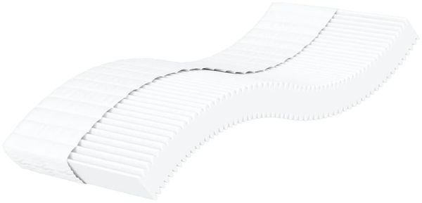 vidaXL Tagesbett mit Matratze Creme 90x200 cm Stoff 3197516 Bild 5