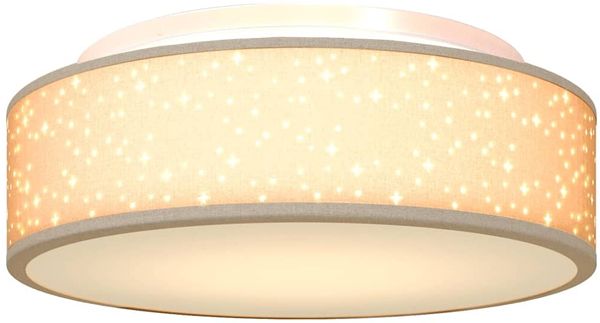vidaXL Deckenlampe mit Strahlern Taupe 38 x 38 x 13,5 cm Stoff 42001217 Bild 10