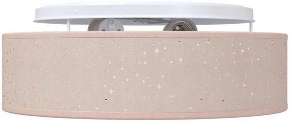 vidaXL Deckenlampe mit Strahlern Taupe 38 x 38 x 13,5 cm Stoff 42001217 Bild 5