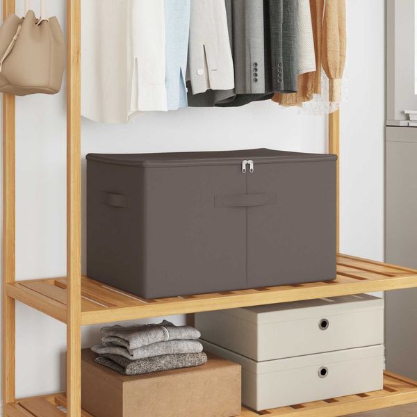 vidaXL Aufbewahrungsbox 2 pcs Grau 60 x 43 x 35 cm Vliesstoff 42024633