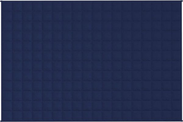 vidaXL Gewichtsdecke Stoff, 1 x Gewichtsdecke, Dunkelblau, 120x180 cm, Baumwolle, 9 kg Bild 3