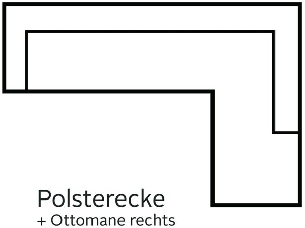 exxpo - sofa fashion Ecksofa Salerno, Funktionssofa, hoher Sitzkomfort, Breite 268cm, L-Form, inkl. Kopf- und Armteilverstellung, wahlweise mit Bettfunktion