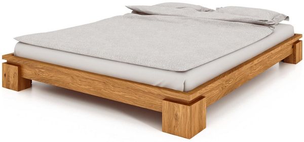 byoak Bett VINCI 180 x 200 aus Massivholz, ohne Kopfteil, Naturgeölt