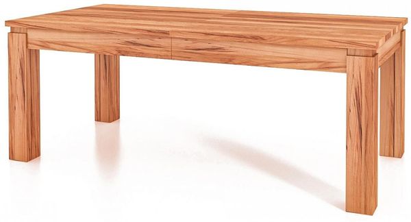 Esstisch Tinci aus Kernbuche massiv 100x240x77 cm m. 6 Verlängerungen auf 540 cm