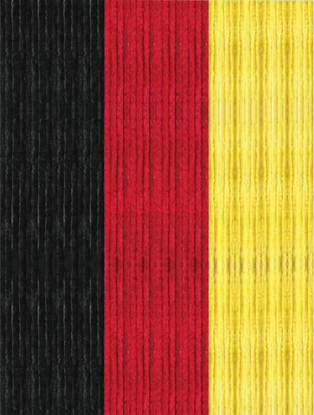 Flauschvorhang 100x220 ( Schwarz-Rot-Gelb ), perfekter Insekten- und Sichtschutz für Ihre Balkon- und Terrassentür, viele Farben