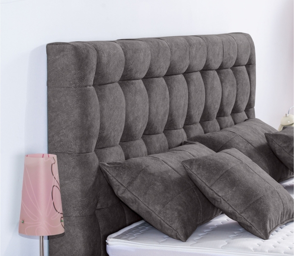 Meisterbetten Boxspringbett Lanz 180x220 in DS-Dunkel Grau, Matratzenbezug Nano, Ergoflex-Topper Bild 5