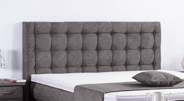 Meisterbetten Boxspringbett Lanz 180x220 in DS-Dunkel Grau, Matratzenbezug Nano, Ergoflex-Topper Bild 4