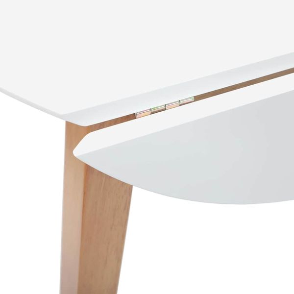 vidaXL Esstisch Natur Massivholz Gummibaumholz 4102531 Bild 11