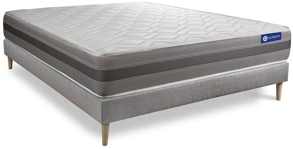 Actimemo relax matratze 180x220 cm + Bettgestell mit lattenrost - Dicke : 24cm - Memory-schaum - H3 Bild 2