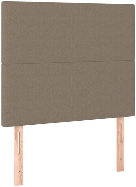 vidaXL Boxspringbett mit Matratze Taupe 120x200 cm Stoff 3136425 Bild 5