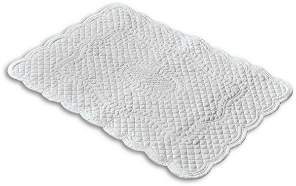 Mirabeau Badematte Badematte Meggie weiß, Höhe 70.0 mm, 100% Baumwolle, Füllung: 100% Polyester