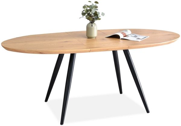 Compleo Esstisch Ausziehbarer ovaler Esstisch für das Wohnzimmer LIBO