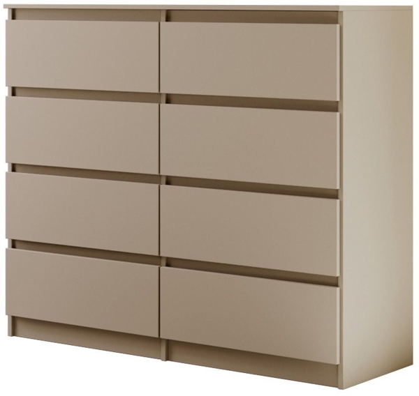 Beautysofa Kommode mit acht Schubladen LEMON, Breite: 120cm oder 140cm, viele Farbvarianten, mit 8 Schubladen Bild 5