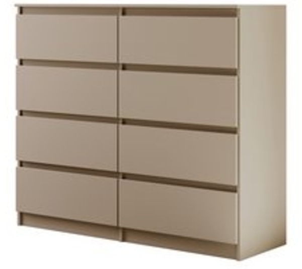 Beautysofa Kommode mit acht Schubladen LEMON, Breite: 120cm oder 140cm, viele Farbvarianten, mit 8 Schubladen Bild 6