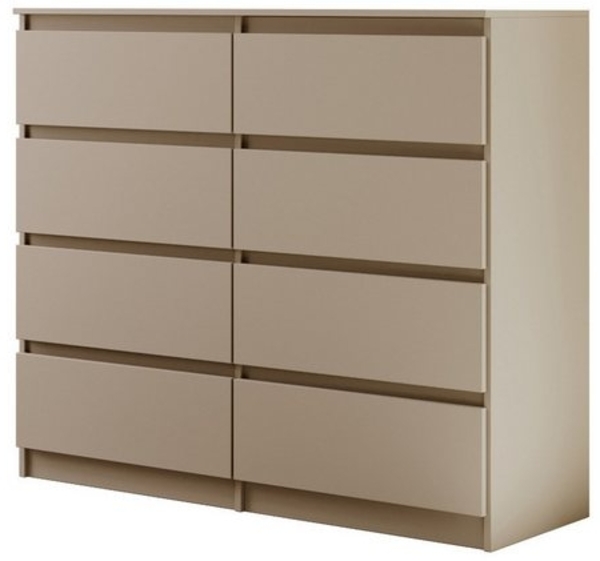 Beautysofa Kommode mit acht Schubladen LEMON, Breite: 120cm oder 140cm, viele Farbvarianten, mit 8 Schubladen Bild 4