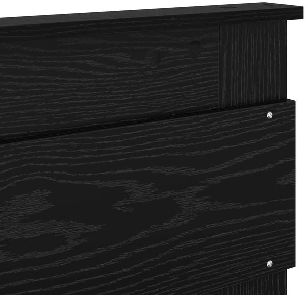 vidaXL Bettrahmen Schwarz Eichen-Optik 180 x 200 cm Holzwerkstoff 3409959 Bild 12