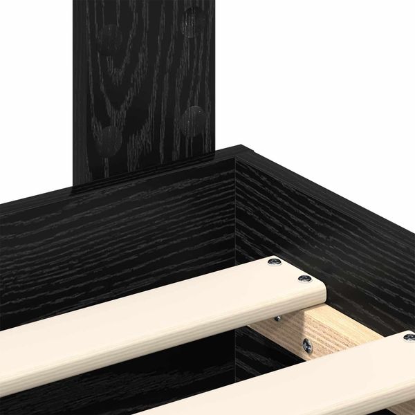 vidaXL Bettrahmen Schwarz Eichen-Optik 180 x 200 cm Holzwerkstoff 3409959 Bild 11