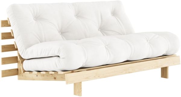 Schlafsofa ROOTS 160 cm Polster NATURAL Klappsofa Gestell Kiefer