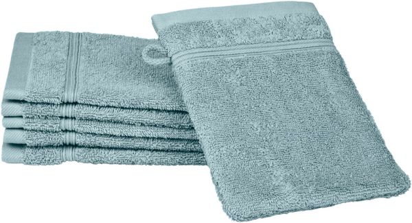 ROSS Waschhandschuh Rubin, (Packung, 6-St), 100% Baumwolle