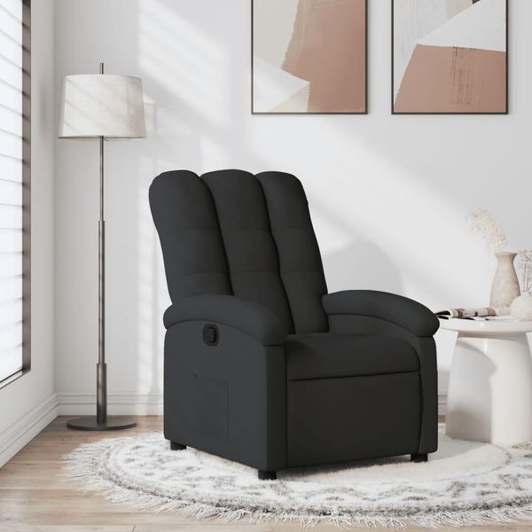 vidaXL Relaxsessel Schwarzer Stoff 3205382