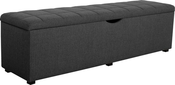 Home affaire Hockerbank Checked, mit Stauraum, Breite 120 cm und 160 cm, als Bettbank geeignet